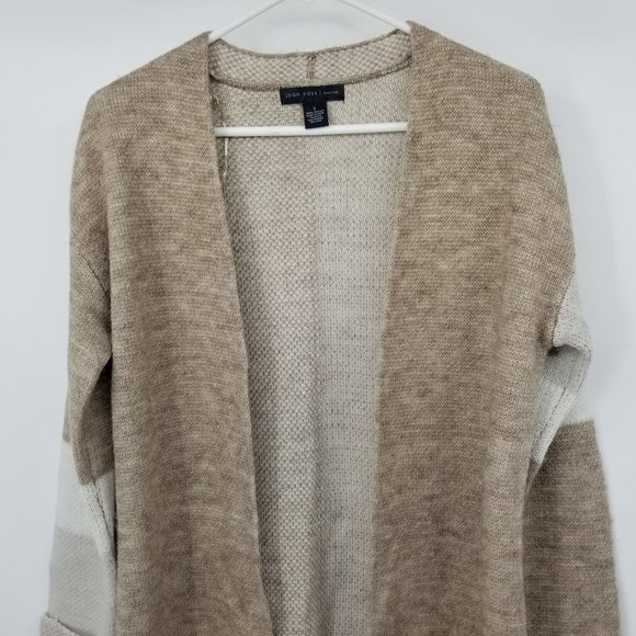 Joan Vass New York Multicolor Women's Open Front Cardigan Sweater Small - Picture 4 of 10